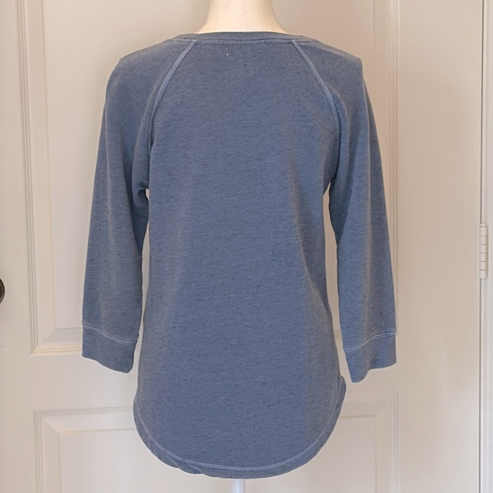 Lucky Brand Lucky Lotus Floral French Terry Top - Picture 5 of 15